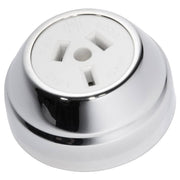 Federation Power Point Socket, Chrome White