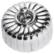 Fluted Toggle Switch, Chrome