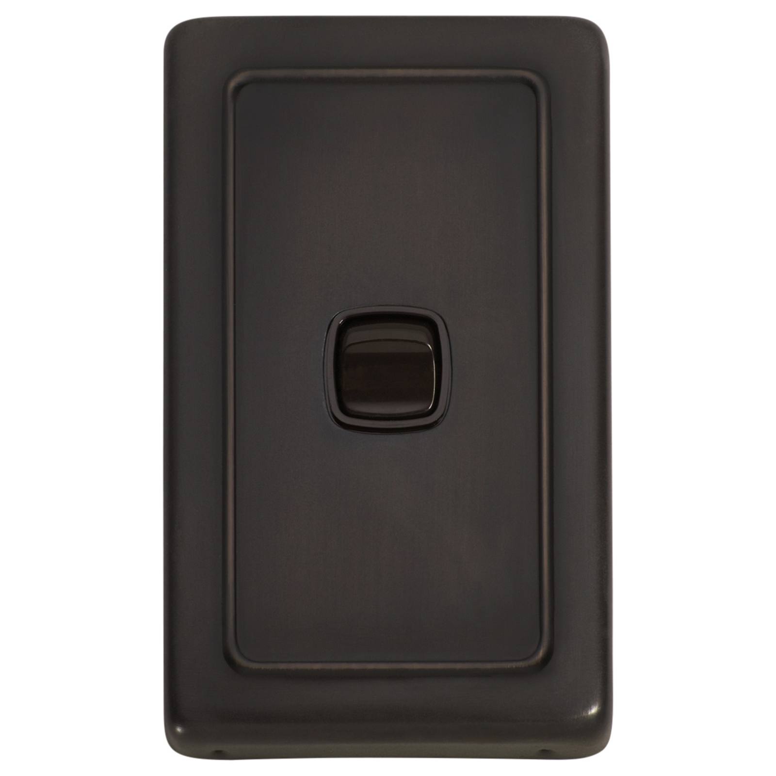 Clip On 1 Gang Switch, Antique Copper Brown