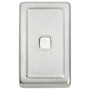Cover Only for Flat 1 Gang Switch (5872), SC, Satin Chrome
