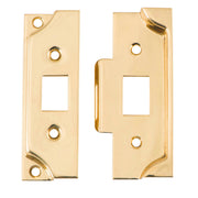Face Plate & Striker Kit Rebated Left and Right PB, Polished Brass
