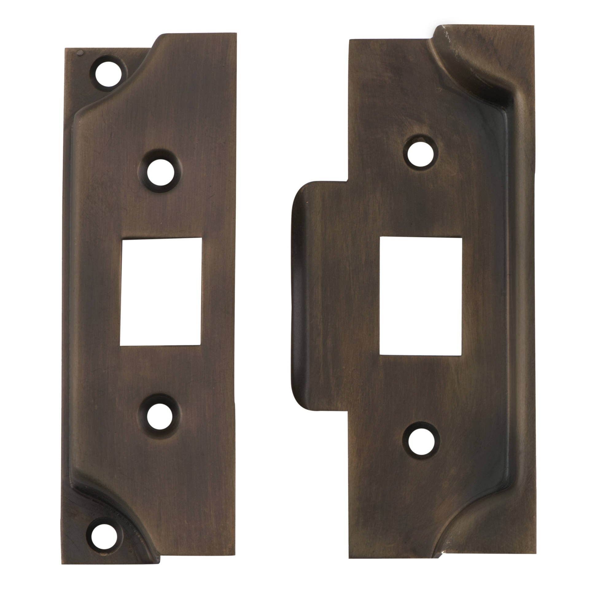 Face Plate and Striker Plate for tube latch AB, Antique Brass