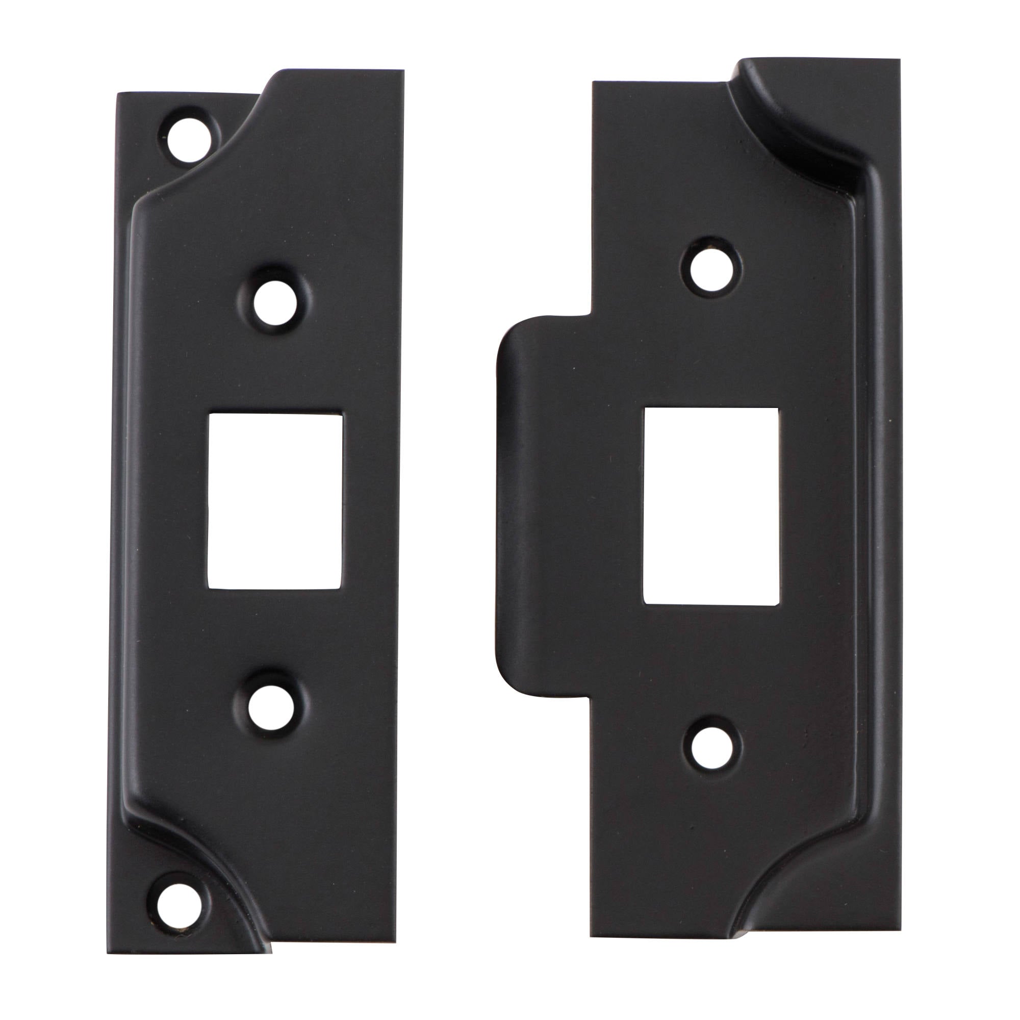 Face Plate/ Striker Plate ONLY Component Tube Latch, Matt Black