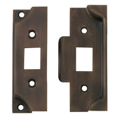 Face Plate & Striker Privacy Tube Latch AB, Antique Brass