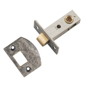 Tradco Split Cam Tube Latch 45mm Backset, Rumbled Nickel