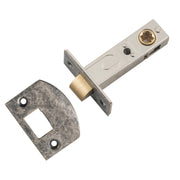 Tradco Split Cam Tube Latch 60mm Backset, Rumbled Nickel