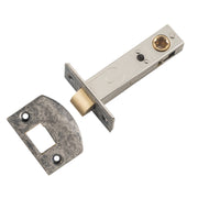 Tradco Split Cam Tube Latch 70mm Backset, Rumbled Nickel