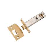 Tradco Split Cam Tube Latch 70mm Backset, Satin Brass