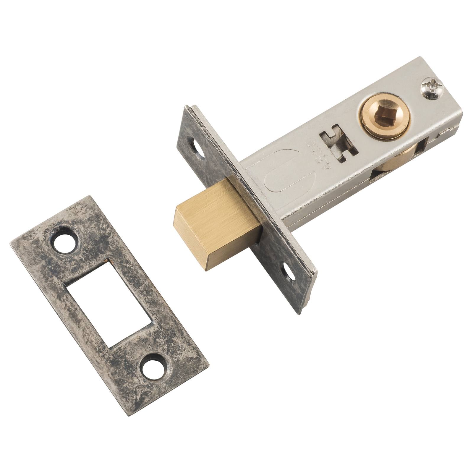Tubular Privacy Lock (45mm Backset), Rumbled Nick