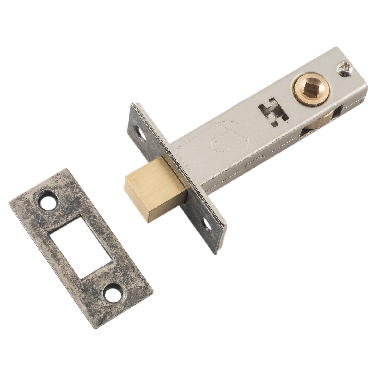 Tubular Privacy Lock (60mm Backset), Rumbled Nick