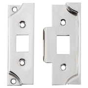 Tube Latch Face Plate & Striker Kit Rebated PN, Polished Nickel