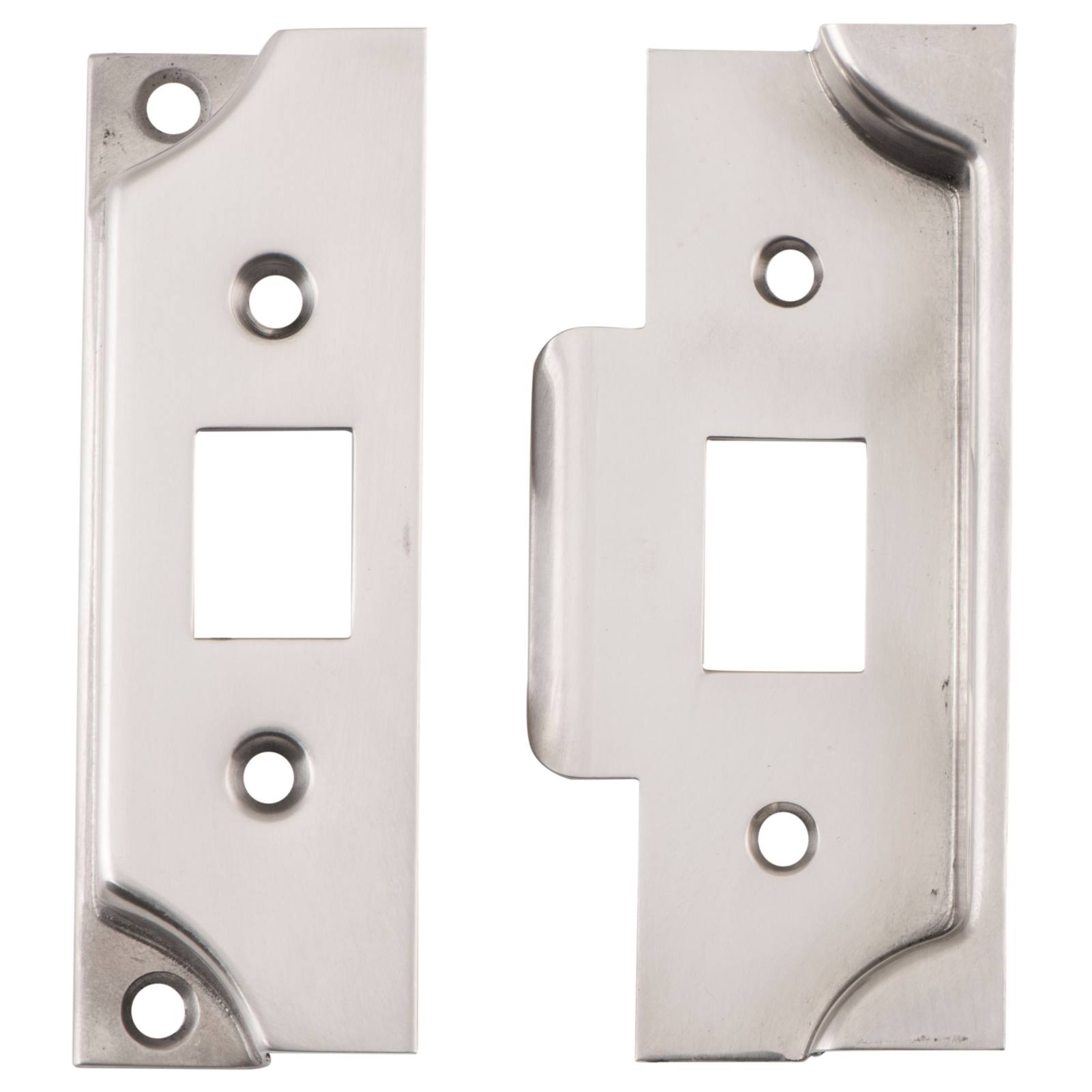 Tradco Rebated face plate & Striker Kit, Satin Nickel