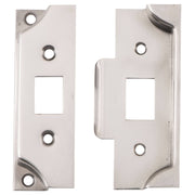 Tradco Rebated face plate & Striker Kit, Satin Nickel