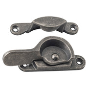 Sash Fastener Narrow RN, Rumbled Nickel