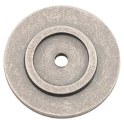 38mm Cupboard Knob Backplate, Rumbled Ni, Rumbled Nickel