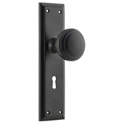 Milton Knob Lock Set, Matte Black