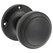 Milton Knob on Rose Set, Matte Black