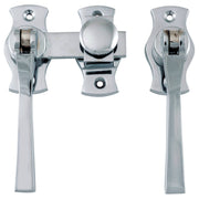 Square French Door Fastener, Chrome