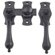 Teardrop French Door Fastener, Matte Black