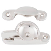 Narrow Basic Sash Fastener, Polished Nickel