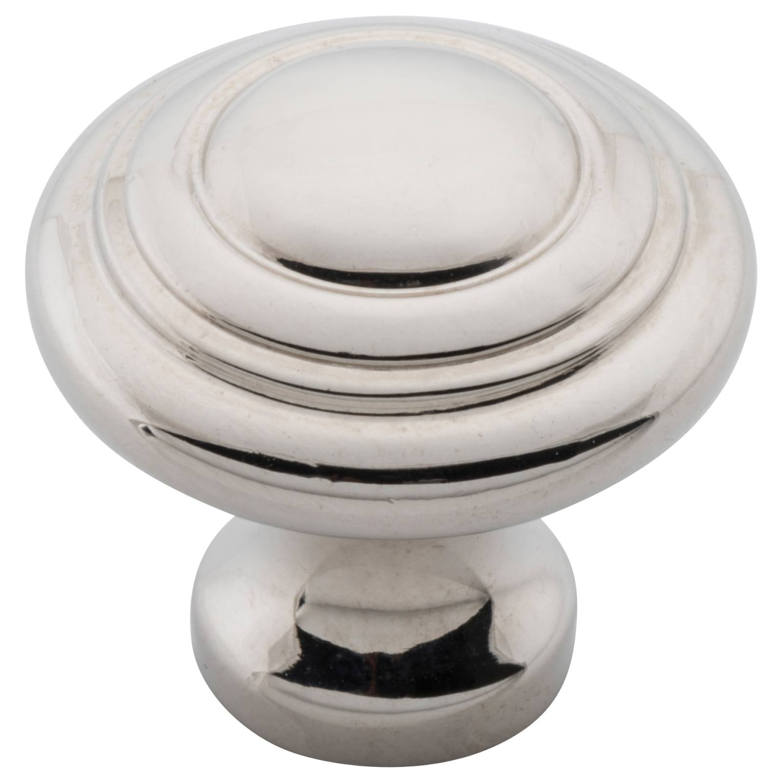 Small Domed Cupboard Knob, Polished Nickel