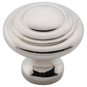 Small Domed Cupboard Knob, Polished Nickel