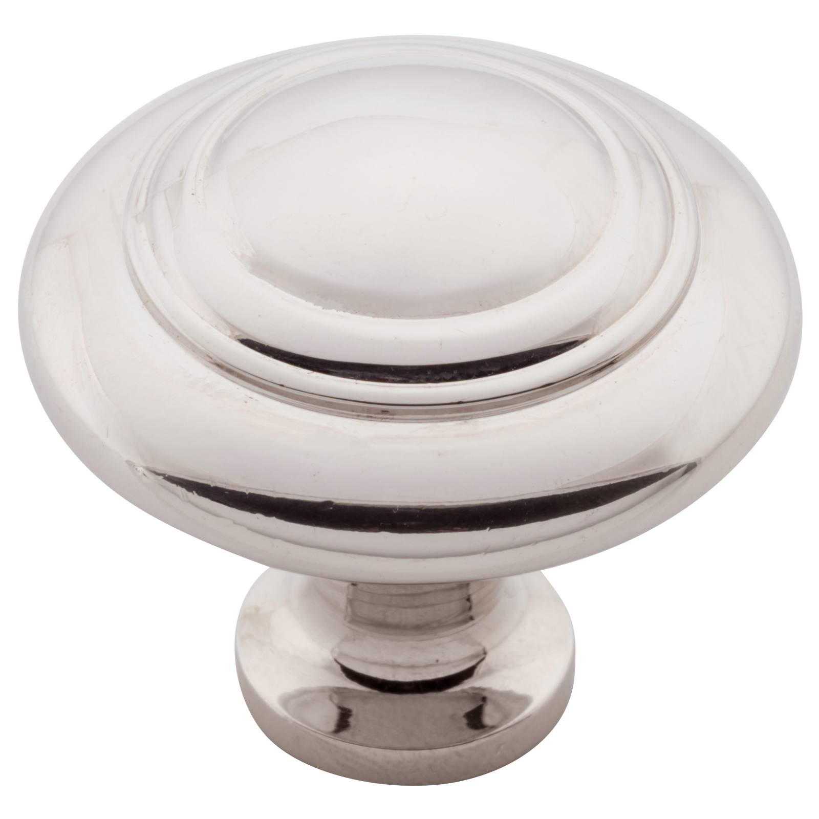 Large Domed Cupboard Knob, Polished Nickel