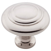 Large Domed Cupboard Knob, Polished Nickel