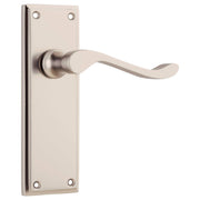 Camden Lever Latch Set, Satin Nickel