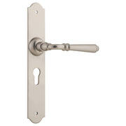 Reims Euro Lever Set, Satin Nickel