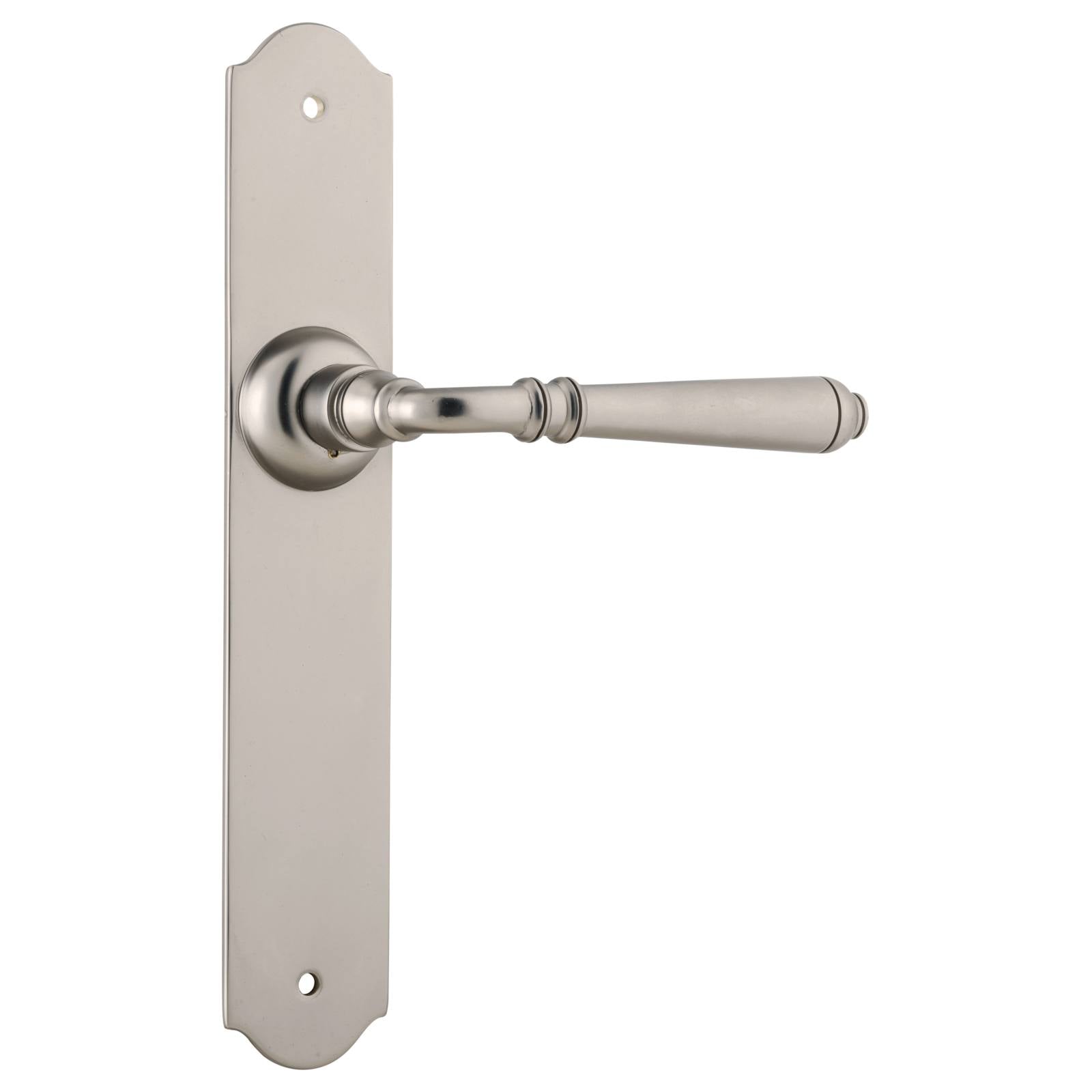 Reims Lever Latch Set, Satin Nickel