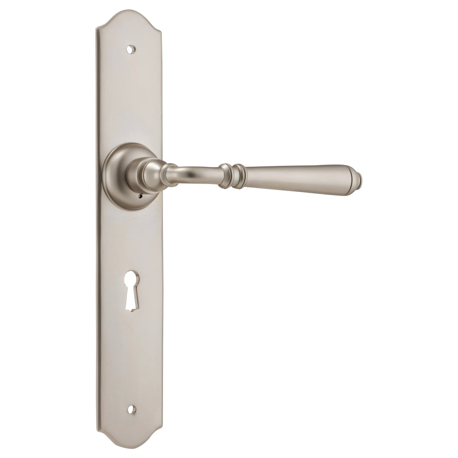 Reims Lever Lock Set, Satin Nickel