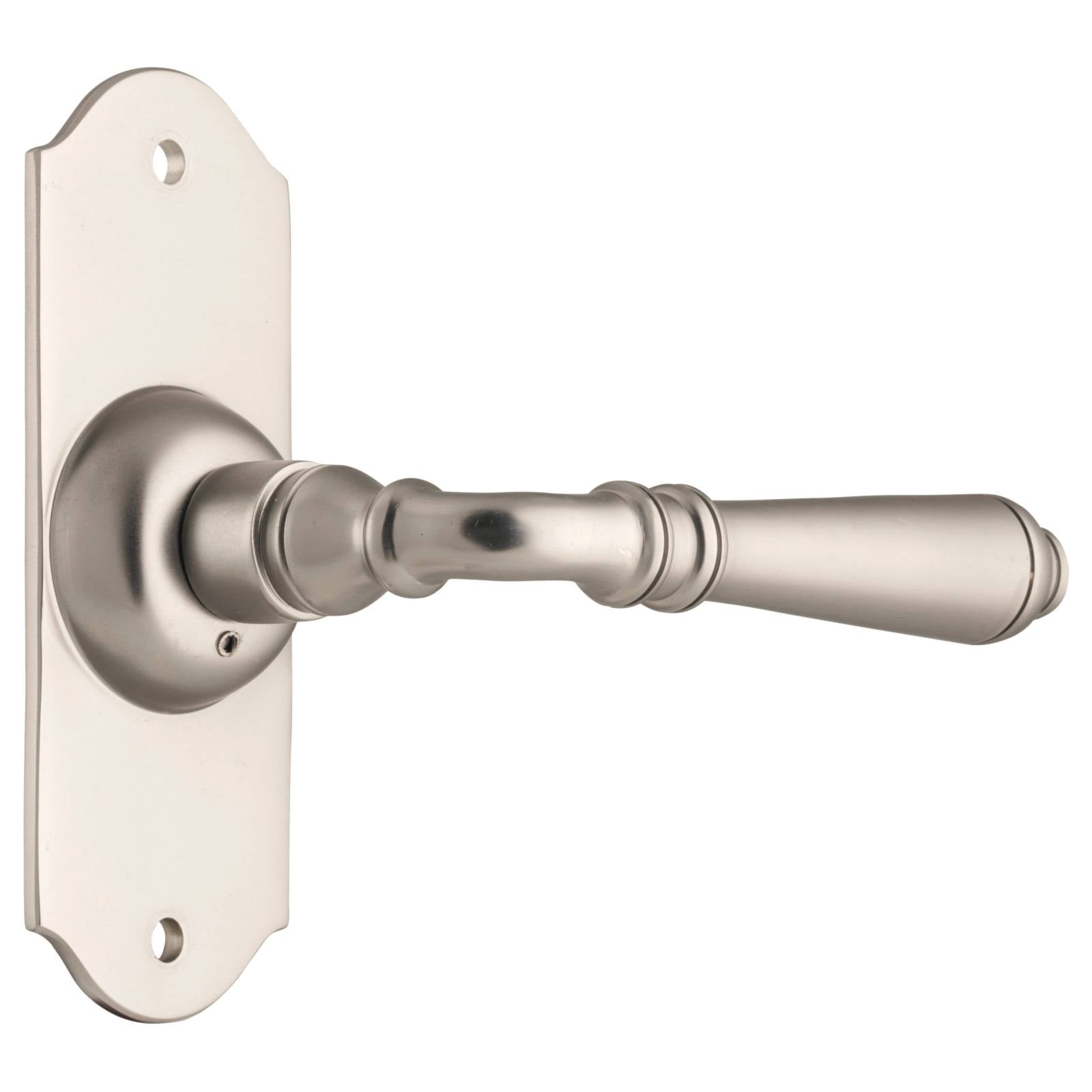 Small Reims Lever Latch Set, Satin Nickel