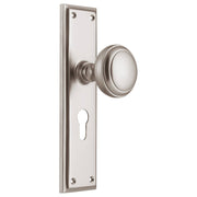 Milton Euro Knob Set, Satin Nickel
