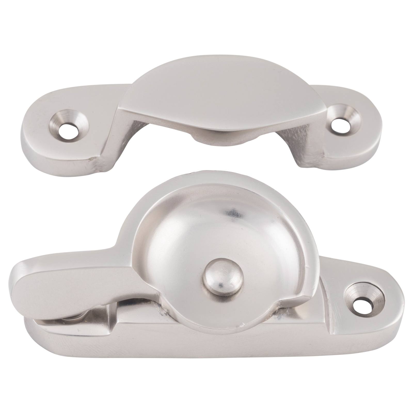 Basic Sash Fastener, Satin Nickel