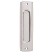 Deco Sliding Door Flush Pull, Satin Nickel