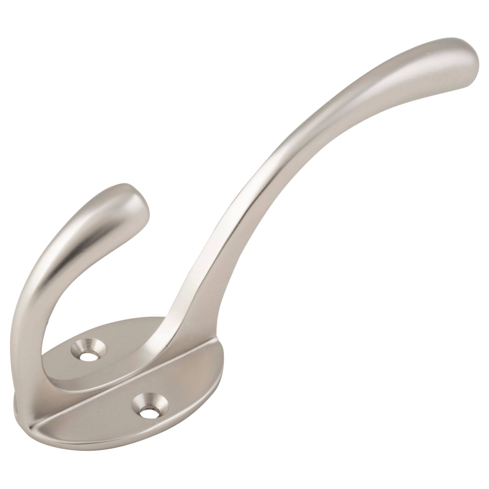 11cm Plain Hat & Coat Hook, Satin Nickel