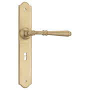 Door Lever Reims Lock Satin Brass H240xW40xP70mm