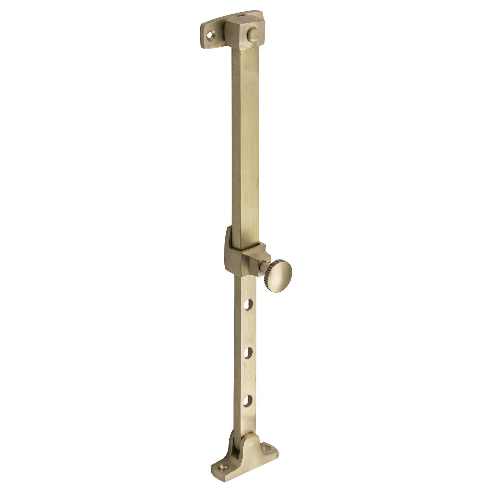 Telescopic Pin Casement Stay, Satin Brass L200-295
