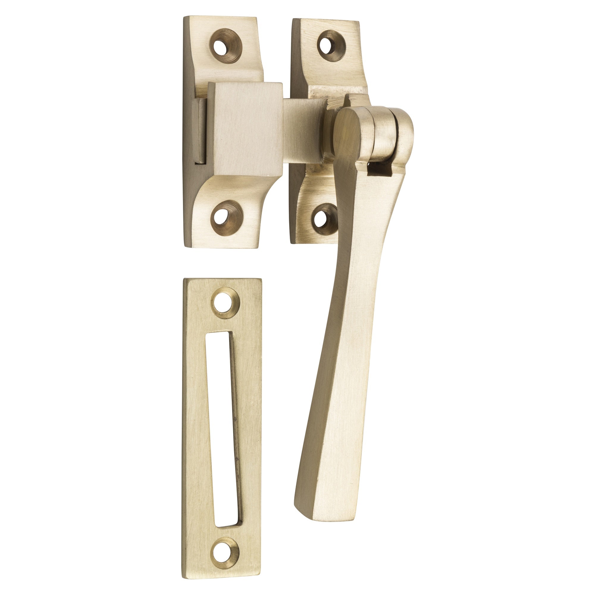 Casement Fastener Square W35xP30, Satin Brass