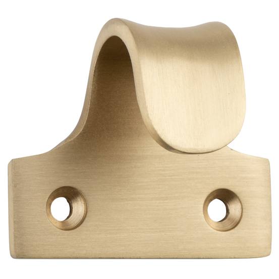 Sash Lift Dished Satin Brass H38xW45xP30mm
