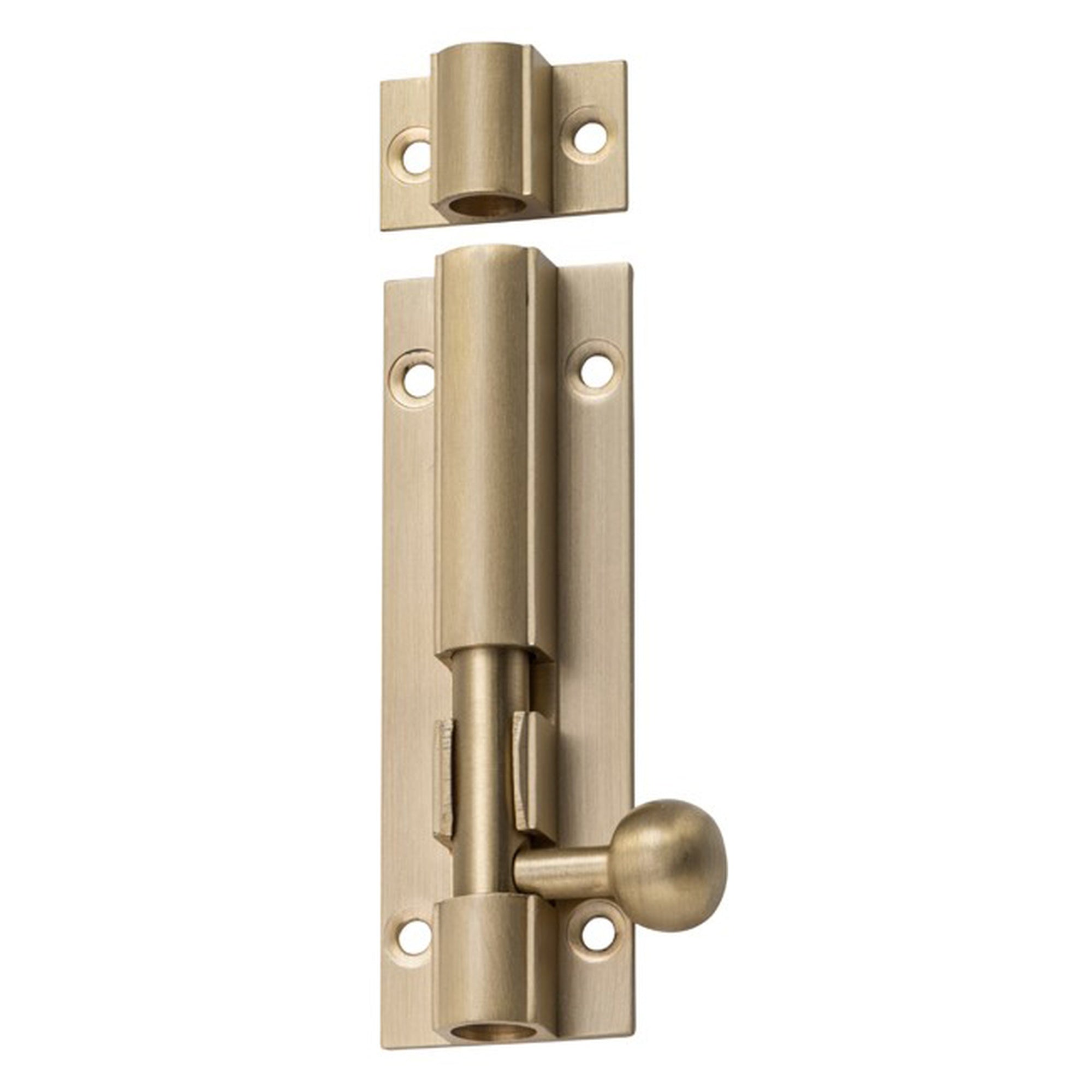 Barrel Bolt Satin Brass Bolt 7.5mm