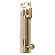 Barrel Bolt Offset Satin Brass