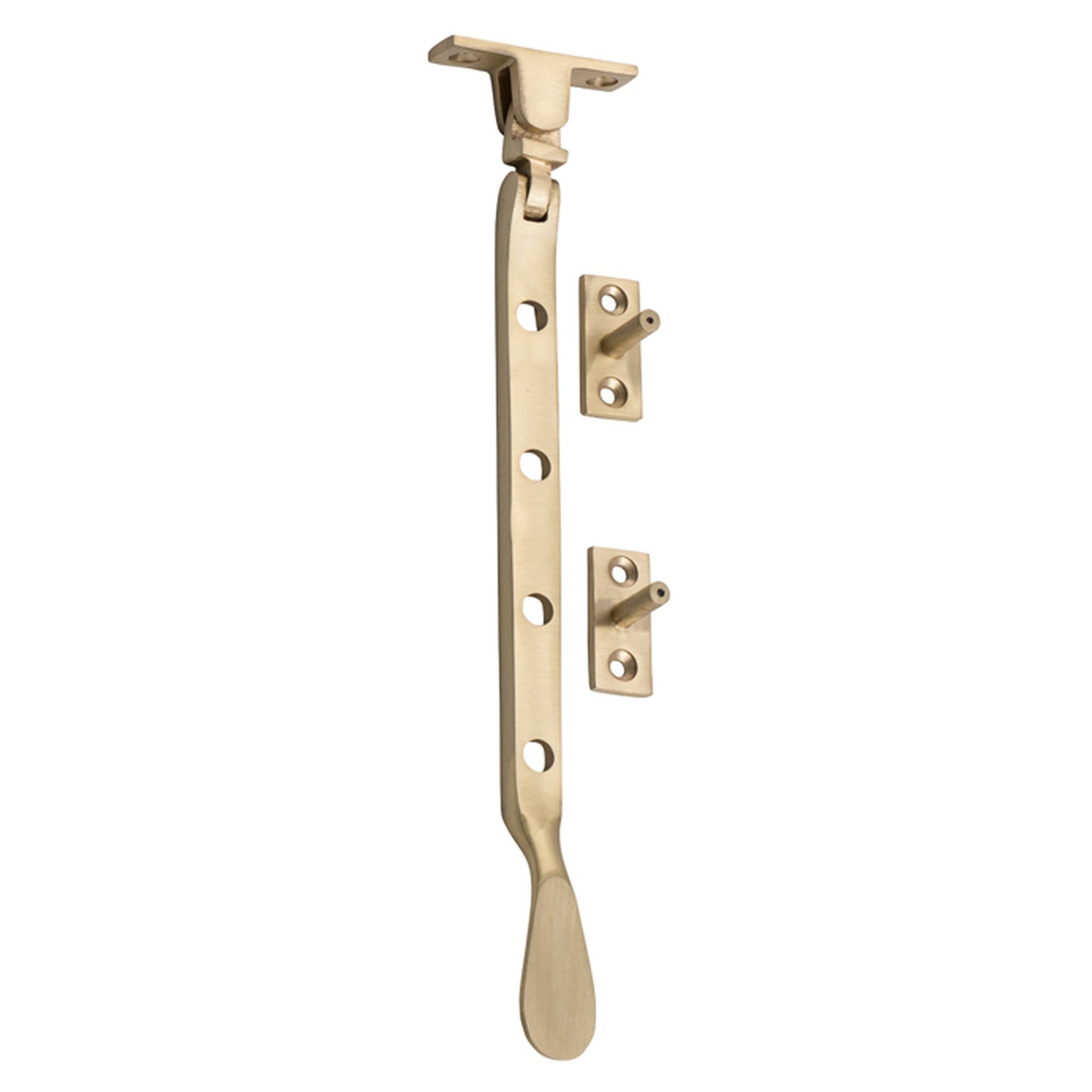 Casement Stay Base Fix Small Satin Brass