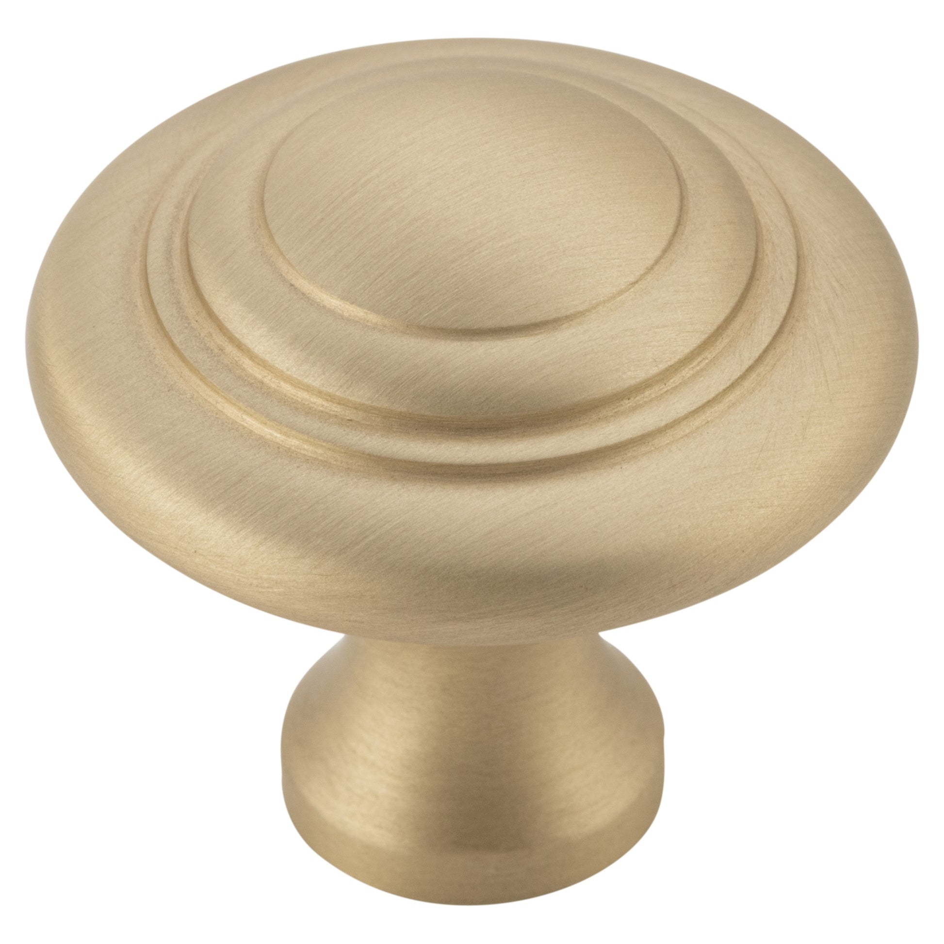 Cupboard Knob Domed, Satin Brass