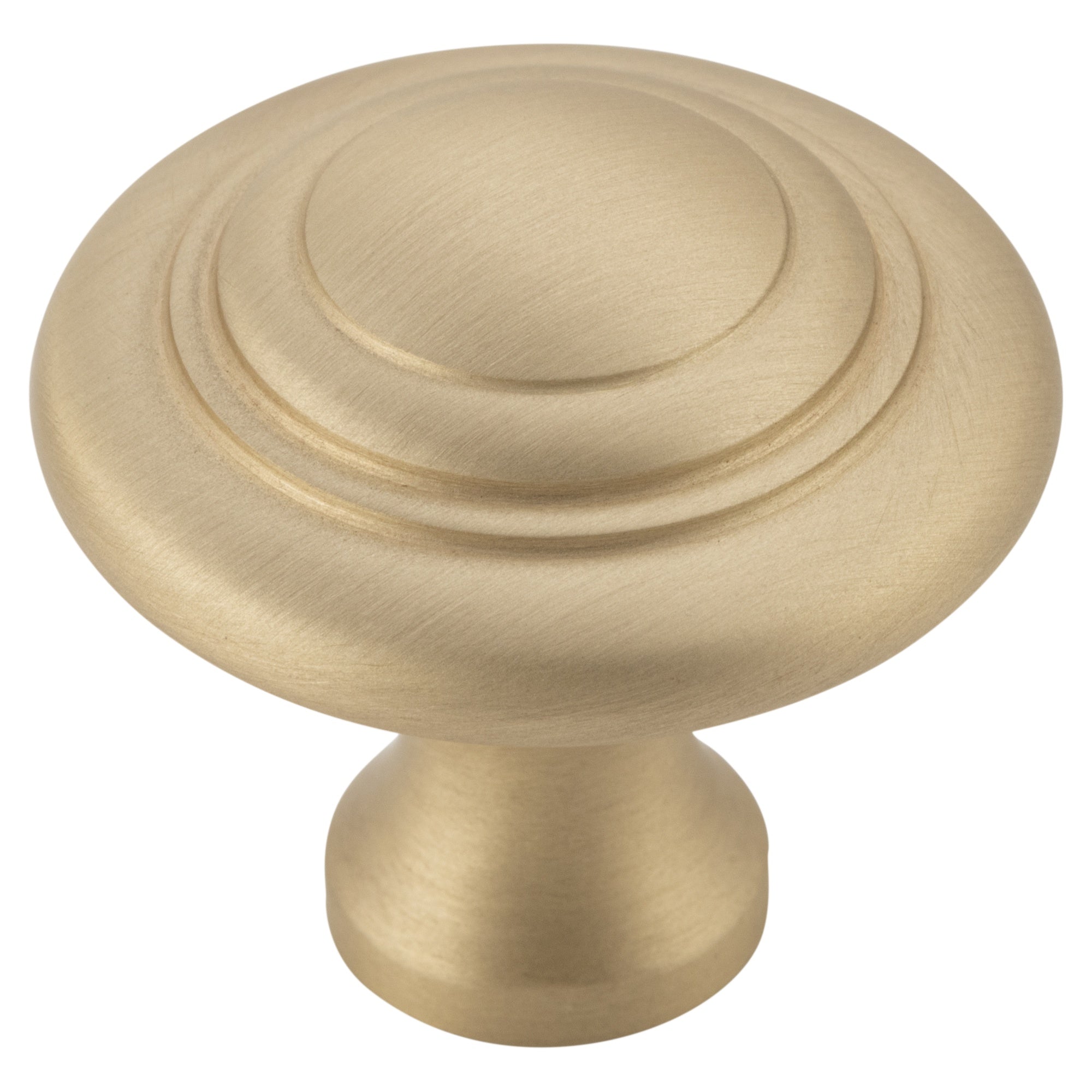 Cupboard Knob Domed, Satin Brass