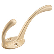 Plain Hat & Coat Hook 11cm SB, Satin Brass