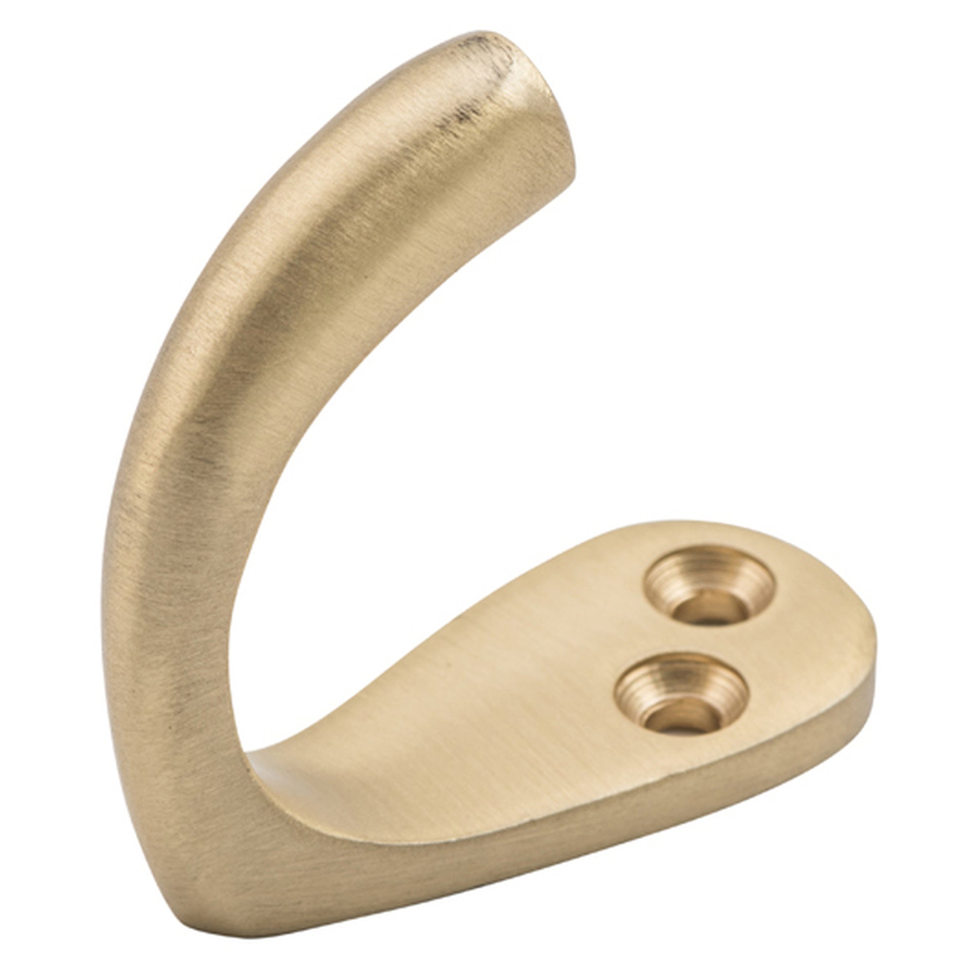 Robe Hook Single Satin Brass