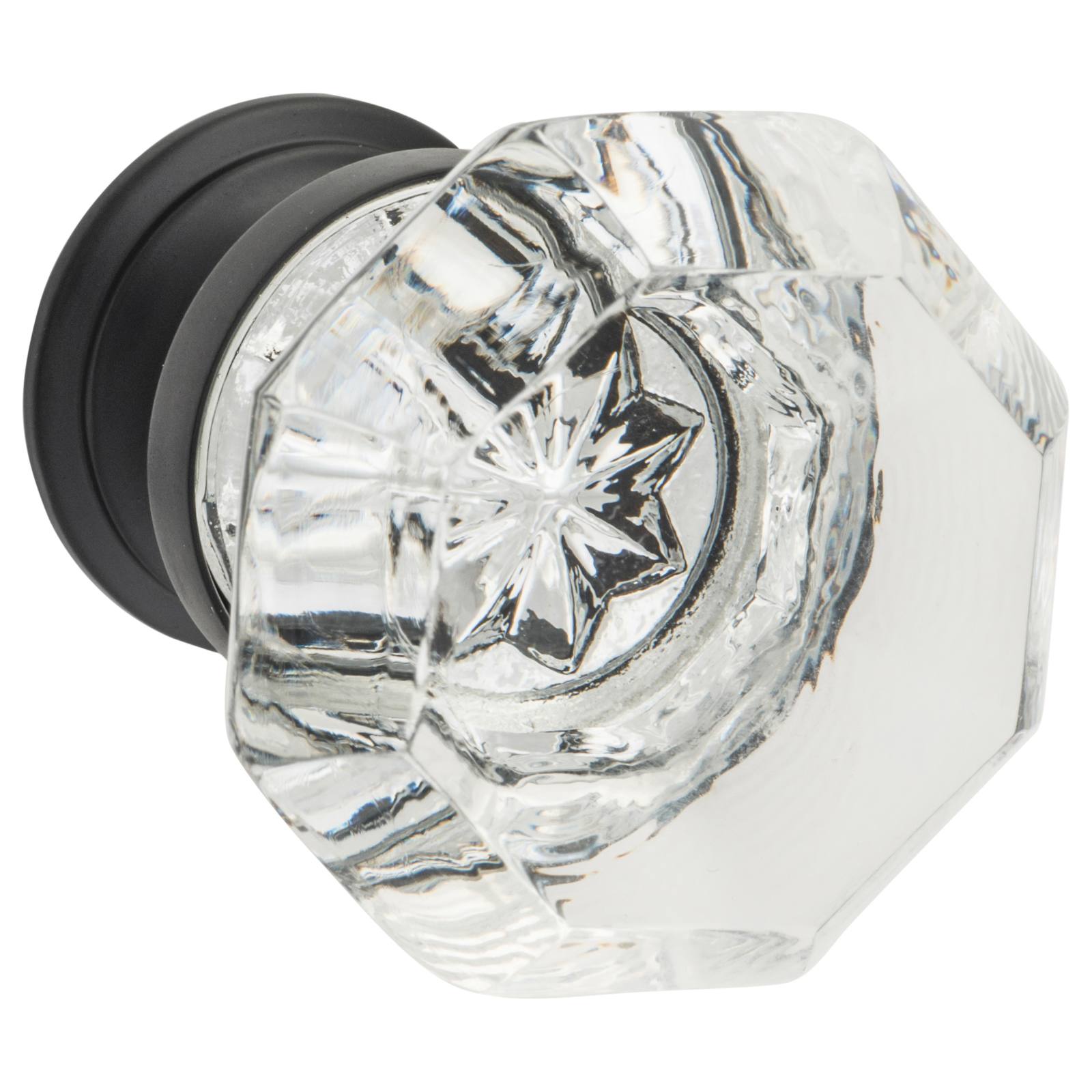 41mm Sophia Glass Cupboard Knob, Matte Black