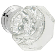 41mm Sophia Glass Cupboard Knob, Chrome